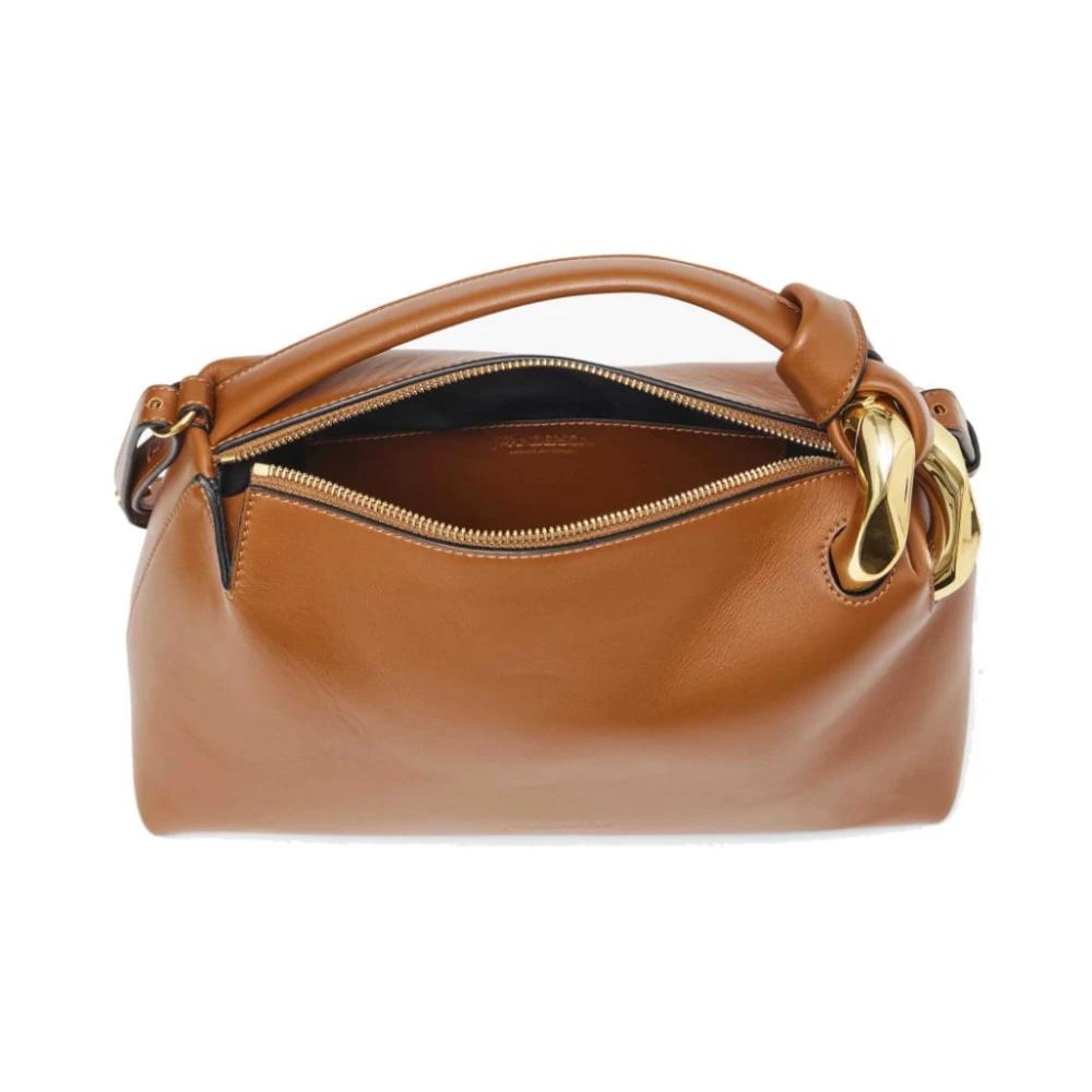 JW Anderson Bruine Schoudertas met Kettingdetail Brown Dames