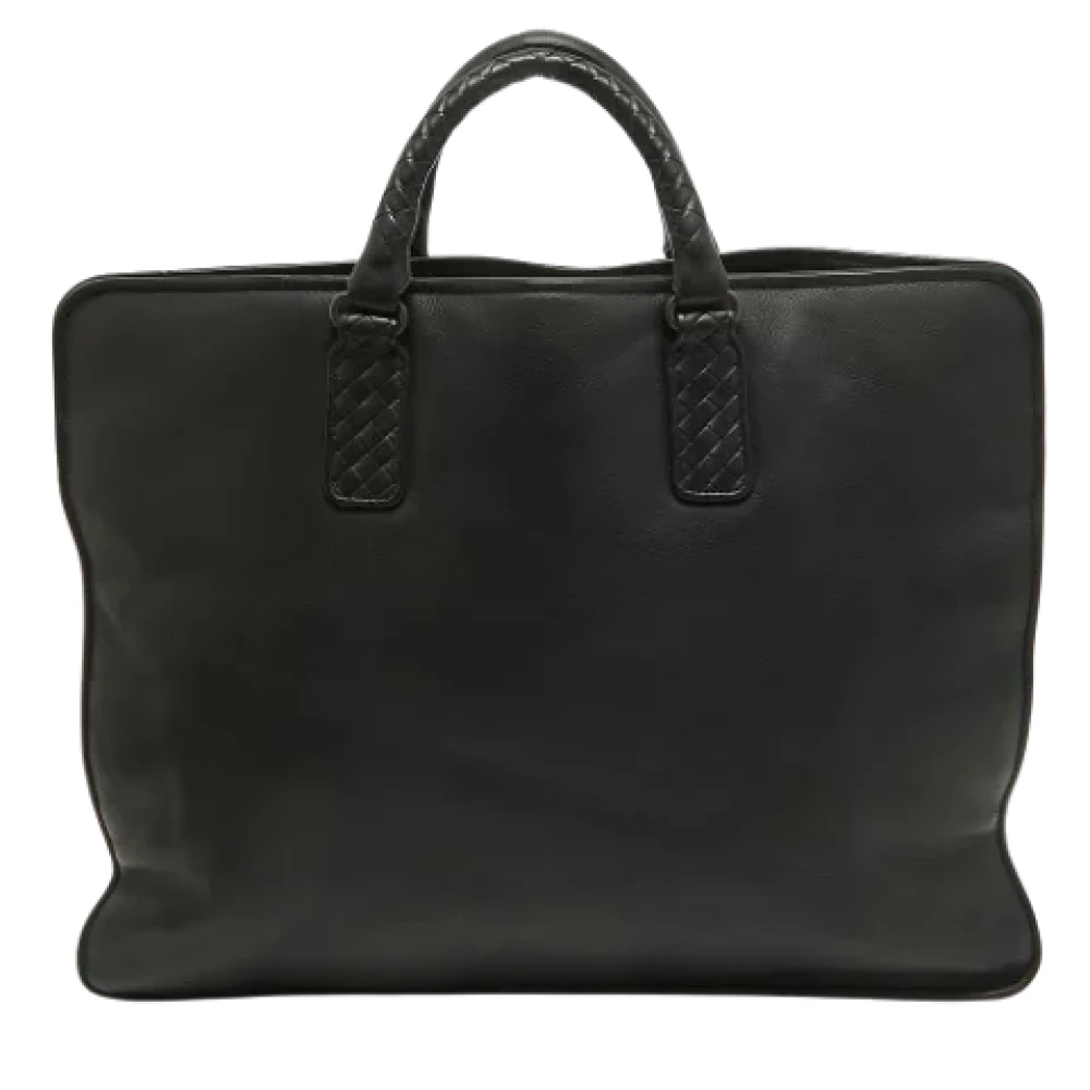 Bottega Veneta Vintage Pre-owned Leather briefcases Black Heren