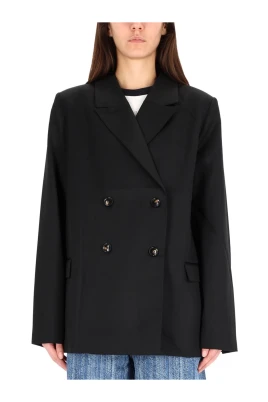 Double-Breasted Oversized Blazer