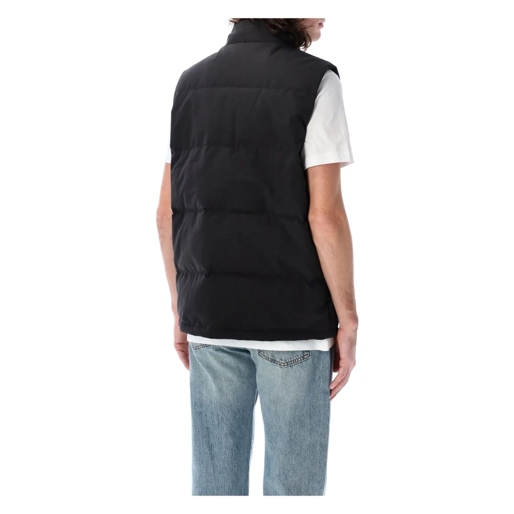 Canada Goose Zwarte Buitenkleding Vest Ss25 Black Heren