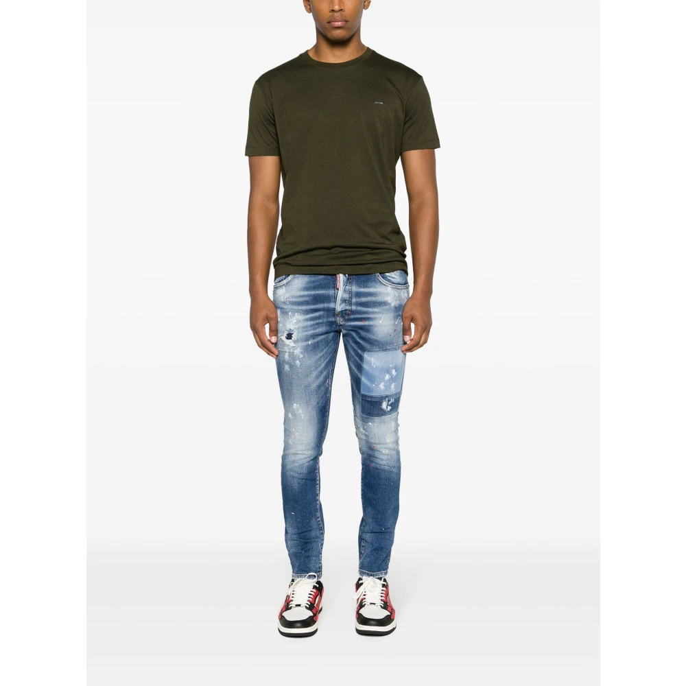 Dsquared2 Groene T-shirts en Polos Green Heren