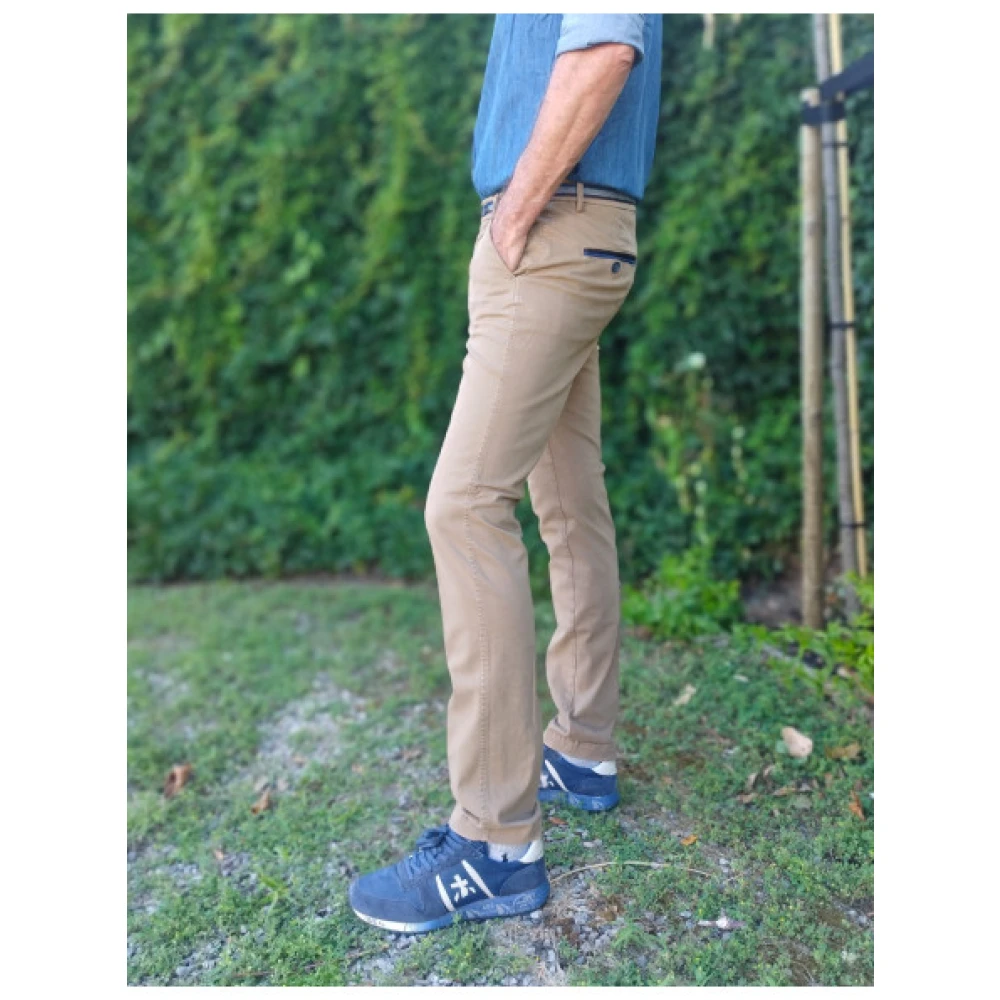 Mason's Slim Fit Chino Broek Beige Heren