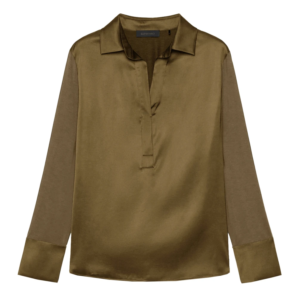 Elena Mirò Stijlvolle Blouse voor Vrouwen Green Dames