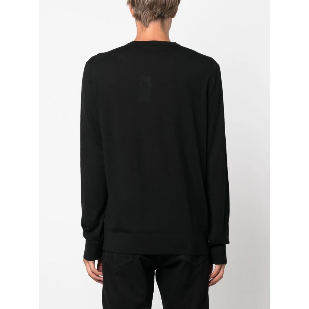 Michael Kors Black Core Merino Trui Black Heren