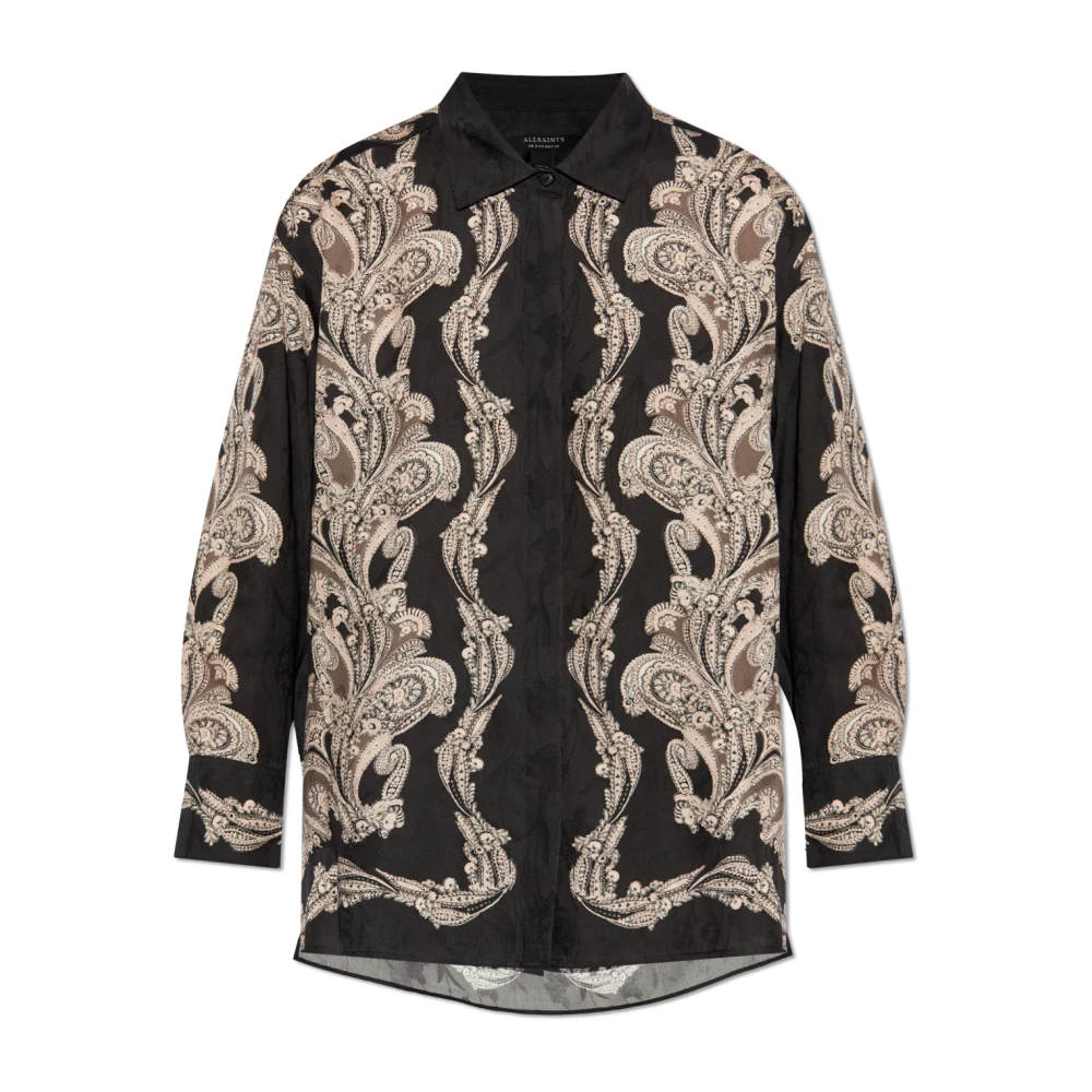 AllSaints Bernie Blouse Black Dames
