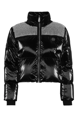 Crystal Nylon Puffer Jacket