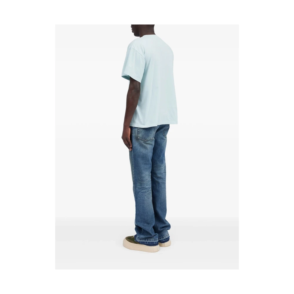 MM6 Maison Margiela Blauw Crew Neck T-shirt Blue Heren