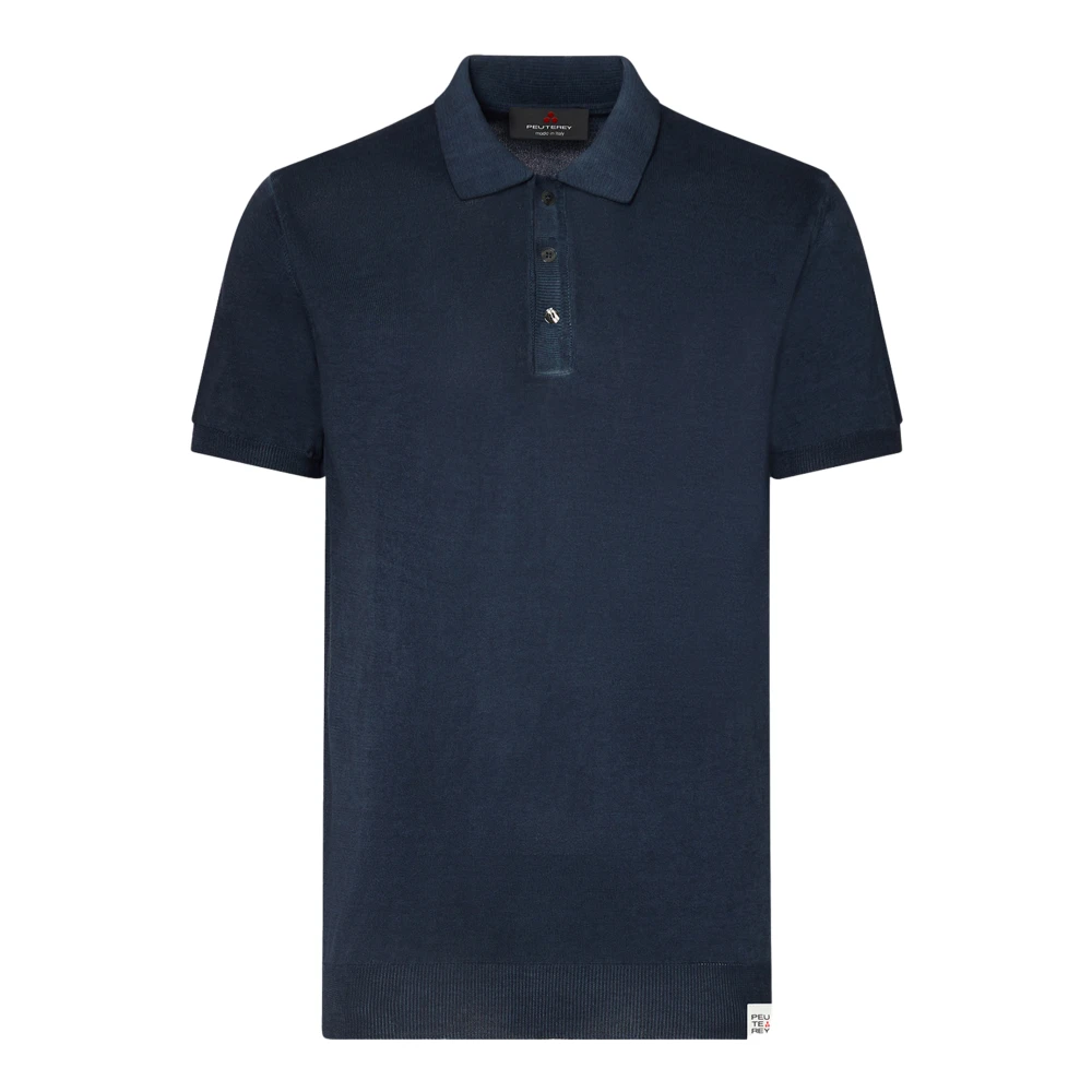 Peuterey Men's Blue Polo Shirts, M, Polo Shirts
