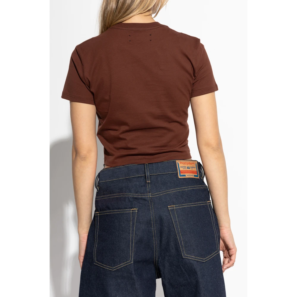 Amiri Gestreept T-shirt Red Dames