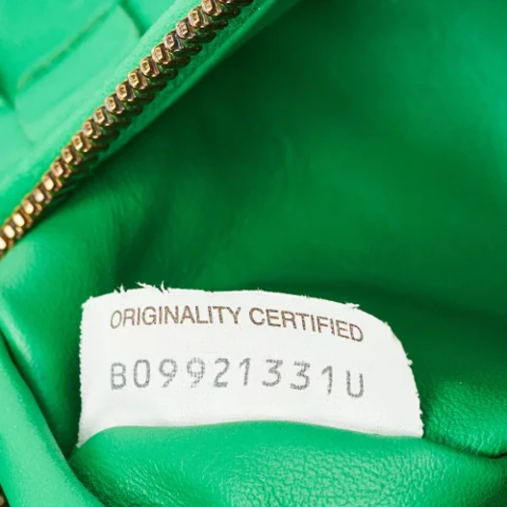Bottega Veneta Vintage Pre-owned Leather handbags Green Dames