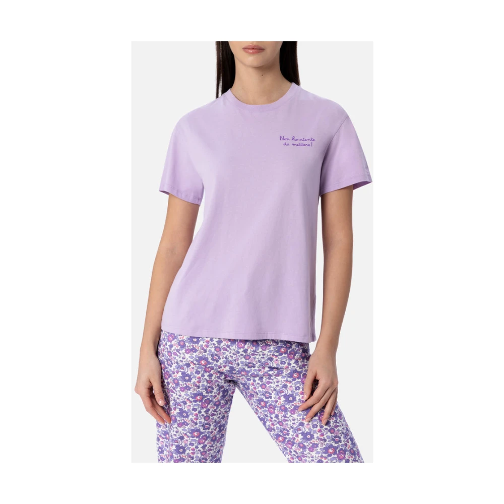 MC2 Saint Barth 24 EMB T-Shirt Purple Dames