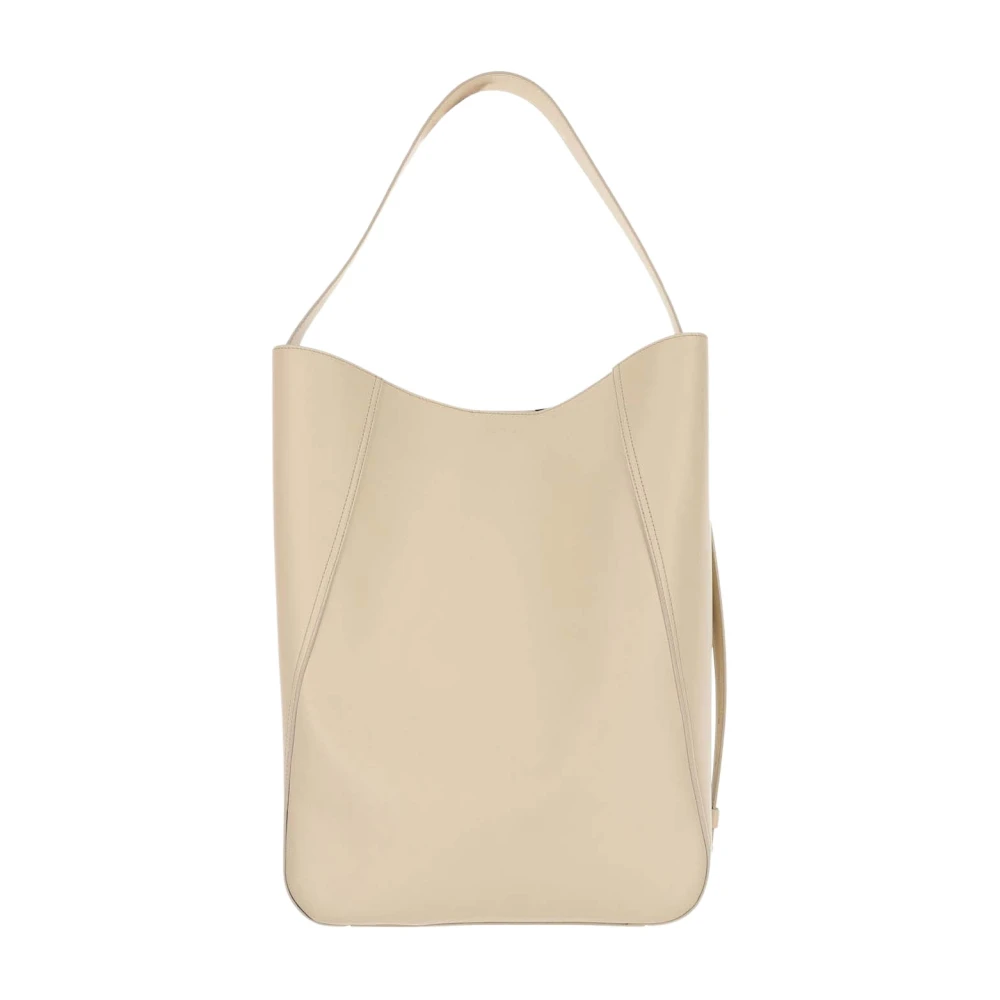 Armarium Leren schoudertas met magnetische sluiting White Dames