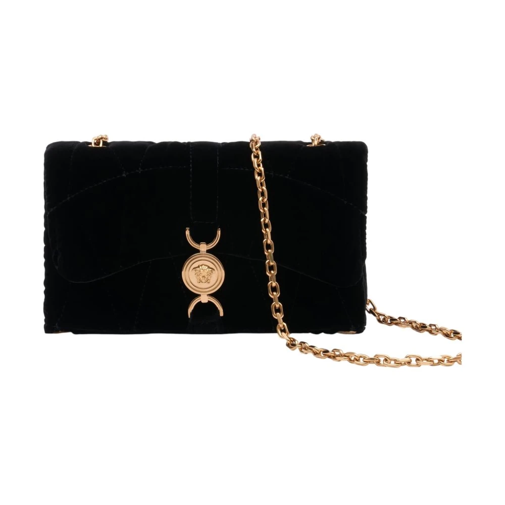 Versace , Shoulder Bags, Female, Black, One Size, Kleio Mini Crossbody