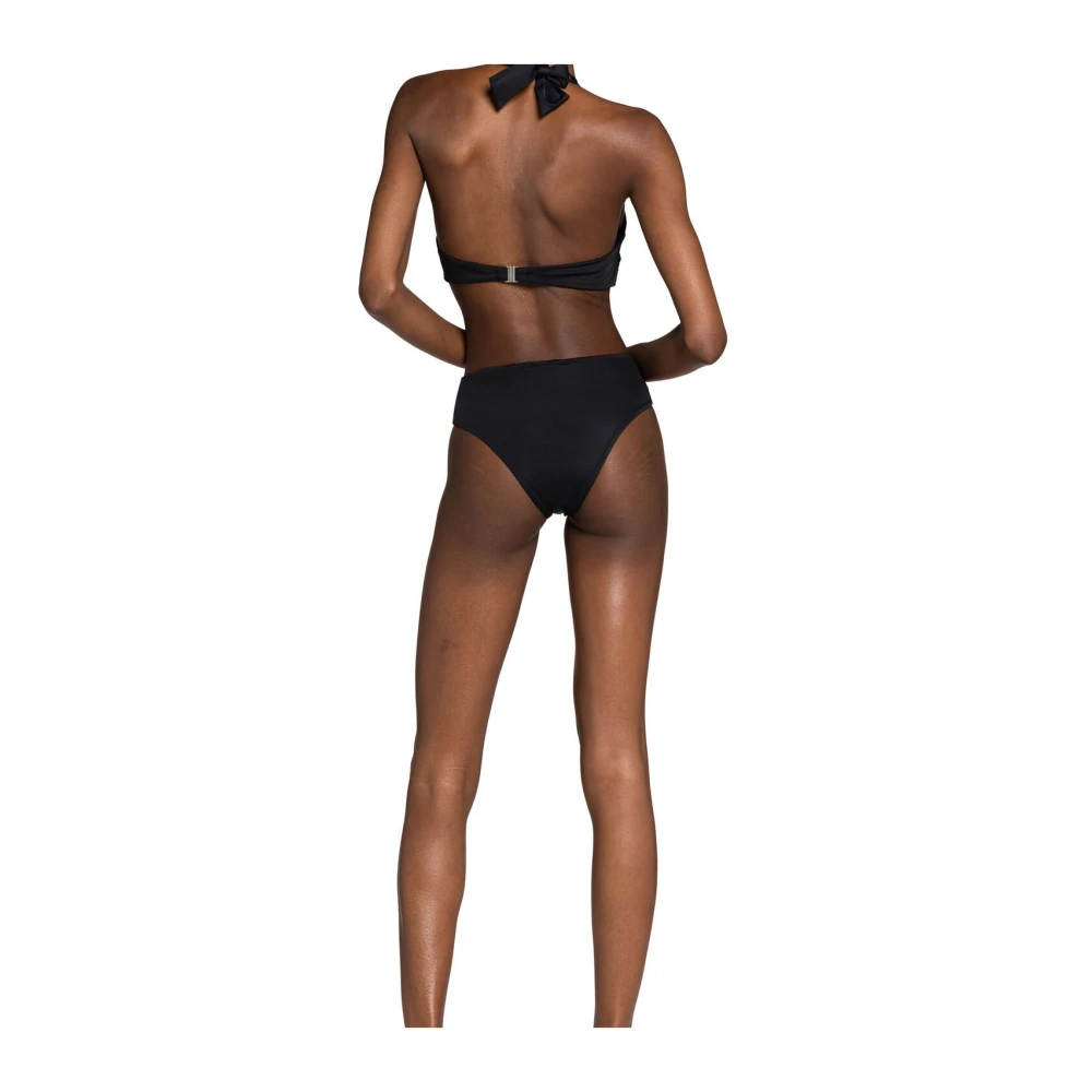 Roberto Cavalli Monogram Badpak met Cut-Out Design Black Dames