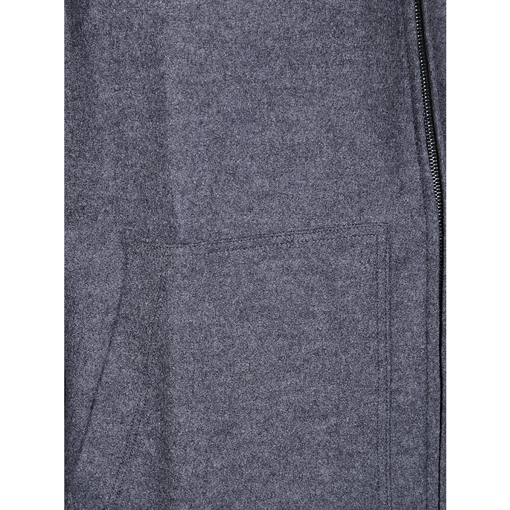 Filippo De Laurentiis Grijze Fullzip Hoodie met Lange Mouwen Gray Heren