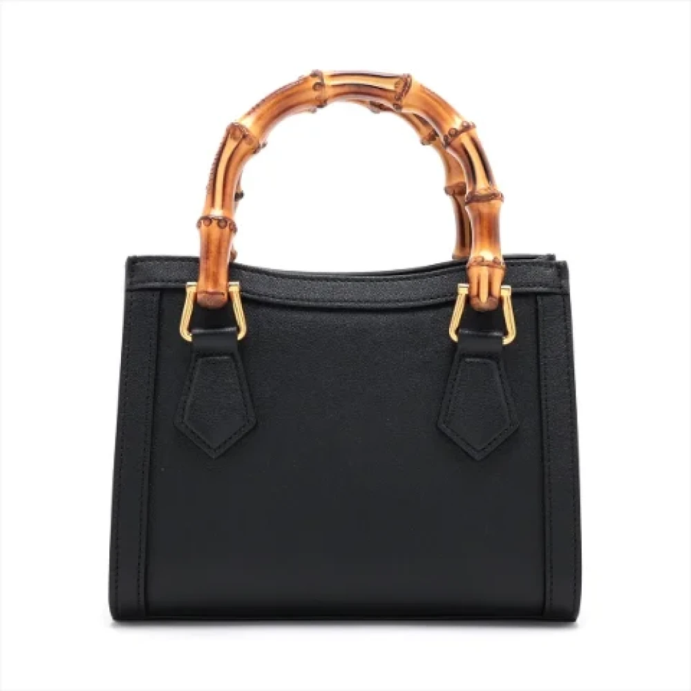 Gucci Vintage Pre-owned Leather handbags Black Dames