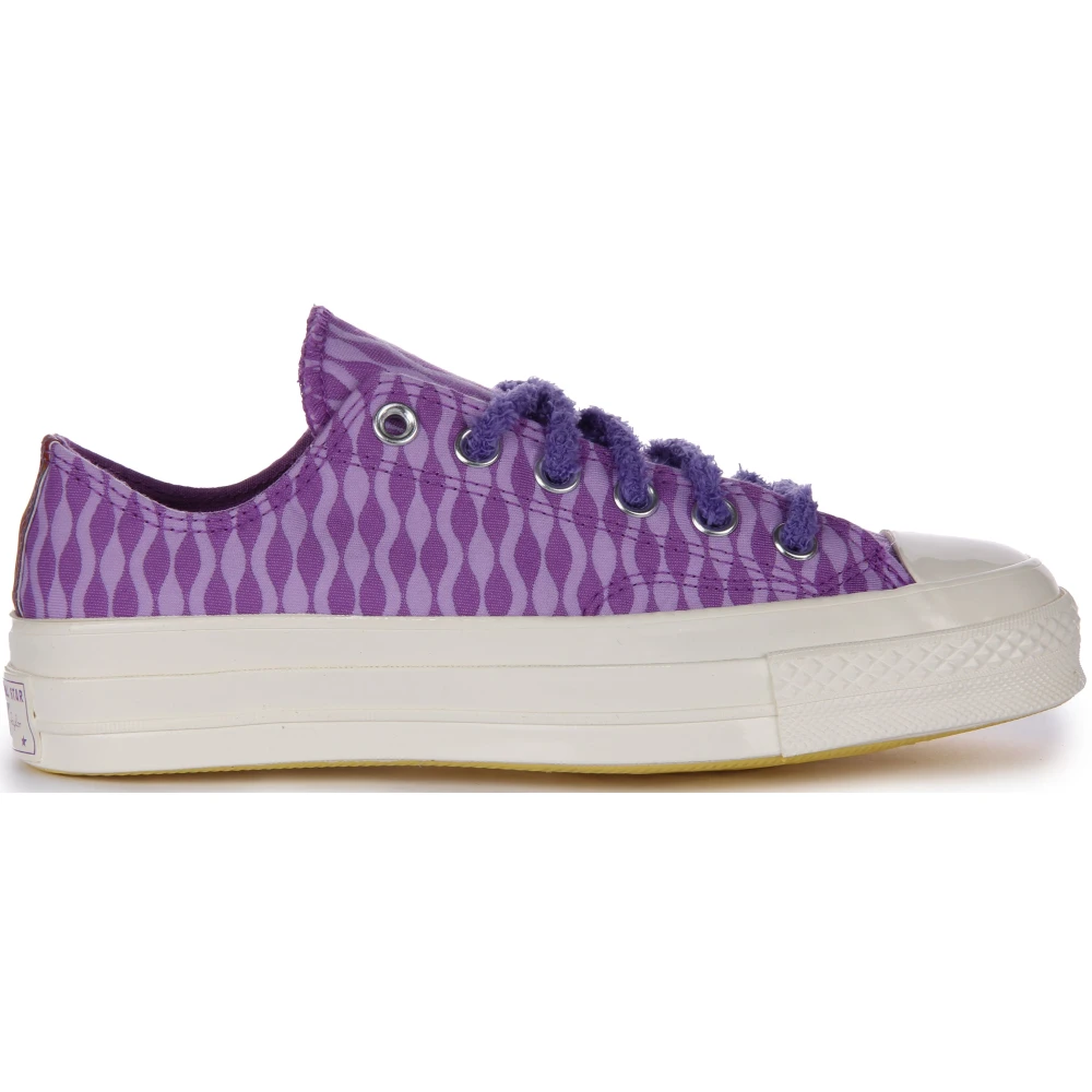 Converse Women's Purple Sneakers, 6 Uk, Leather Low Top Trainers