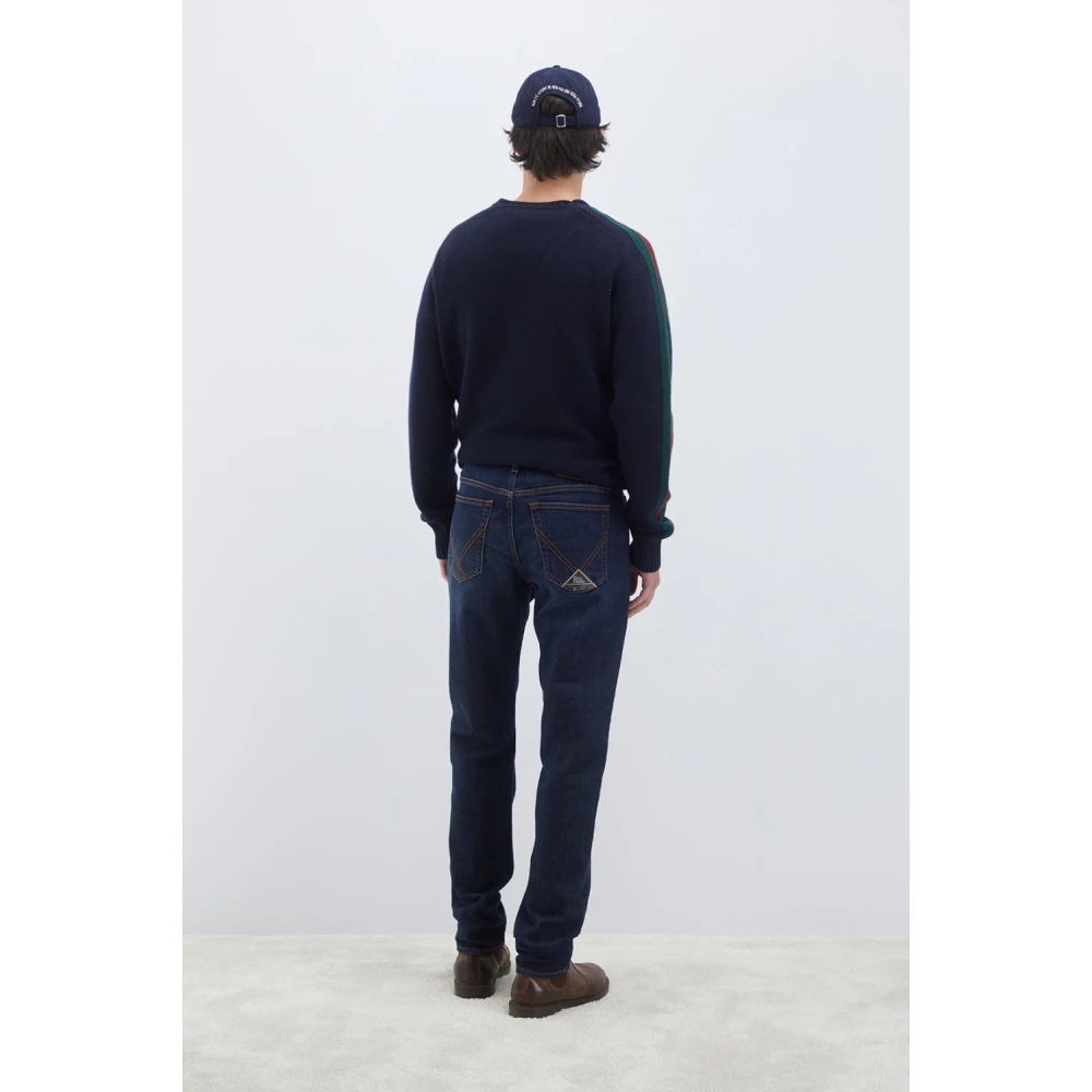 Roy Roger's Donkere wassing slim fit denim jeans Blue Heren