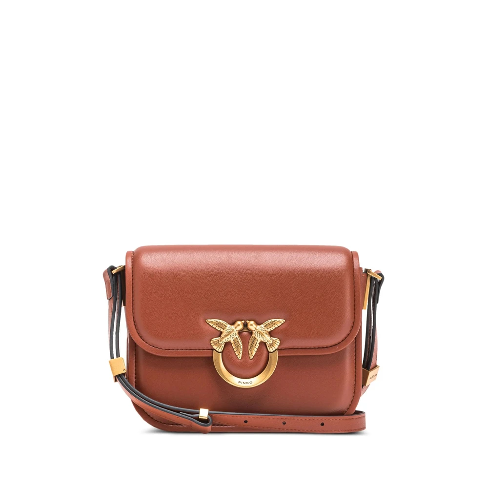 Pinko Women's Brown Cross Body Bags, One Size, Flap Shoulder Bag