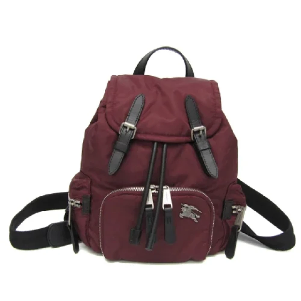 Burberry Vintage Pre-owned Nylon backpacks Red Dames