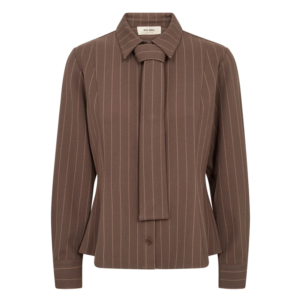 VAN GRAAF Mos Mosh Damen Mocca Hemdbluse Braun, Größe 36 - Bild 3
