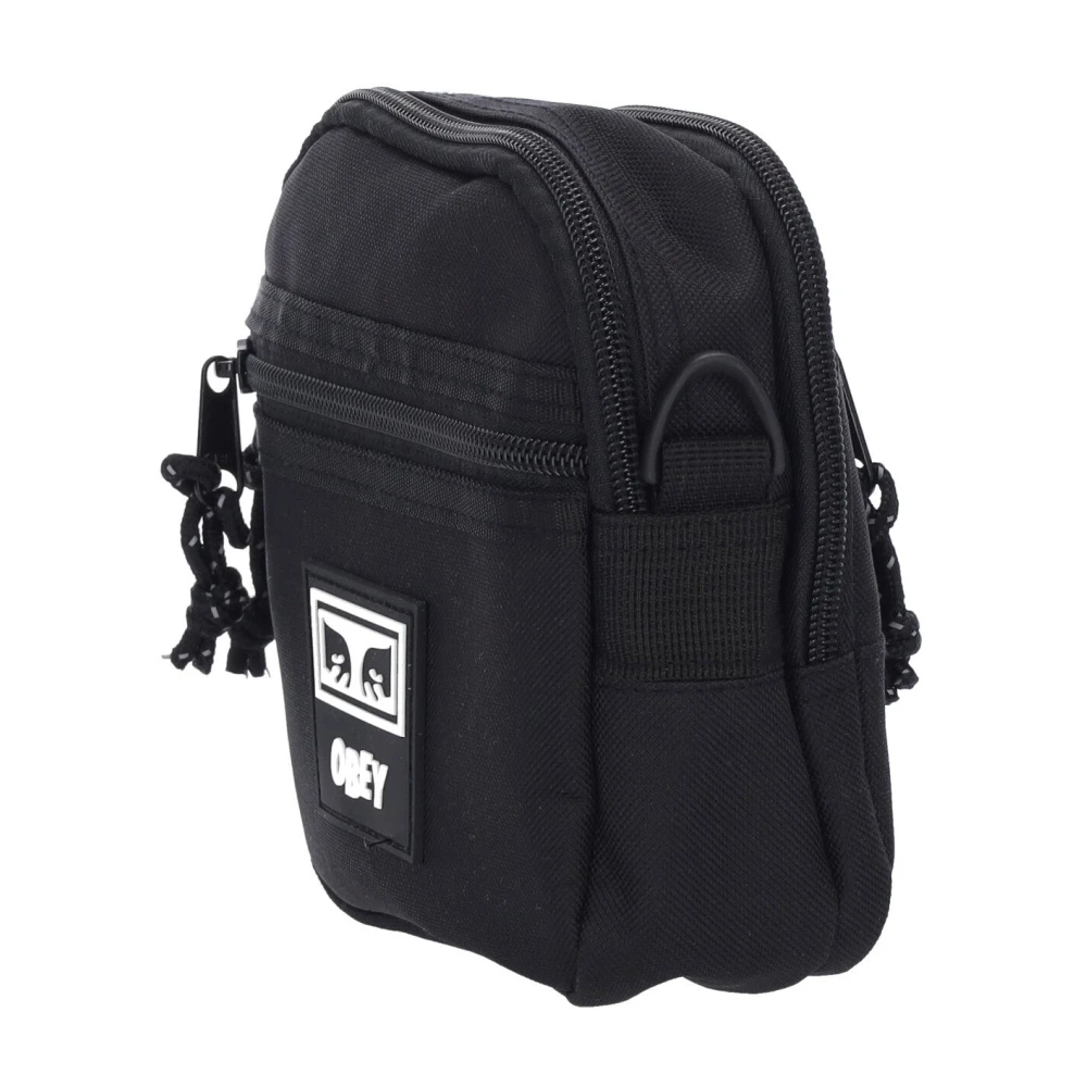 Obey Zwarte Twill Reistas Black Heren