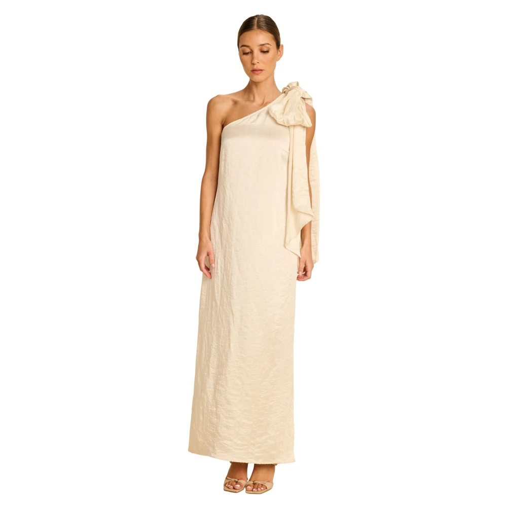 March23 Bloemenjurk Beige Dames