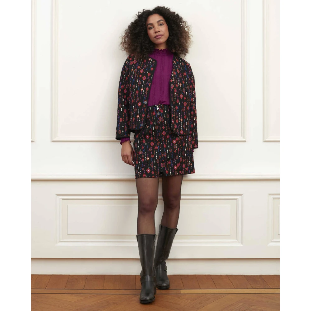 Lofty Manner Macy Rok in Trendy Stijl Multicolor Dames