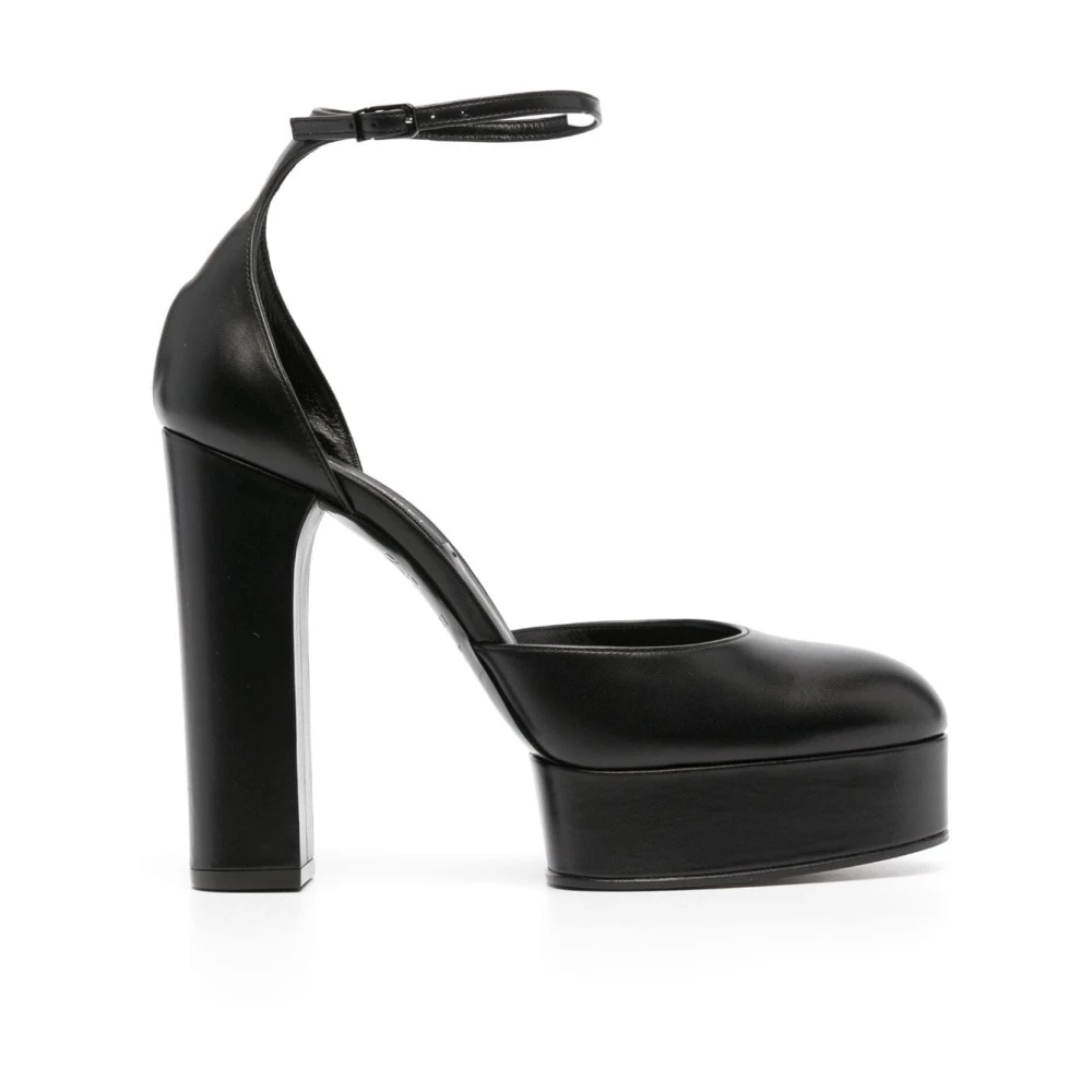 Casadei Verhoog je stijl met zwarte hoge sandalen Black Dames