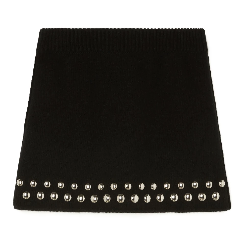 Alanui Zwarte Love and Studs Mini Rok Black Dames