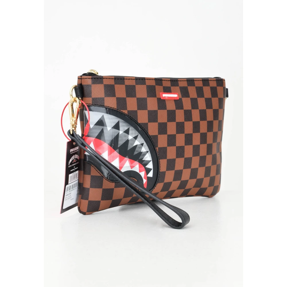 Sprayground Elegante Paris Sharks Pochette Bruin Brown Dames