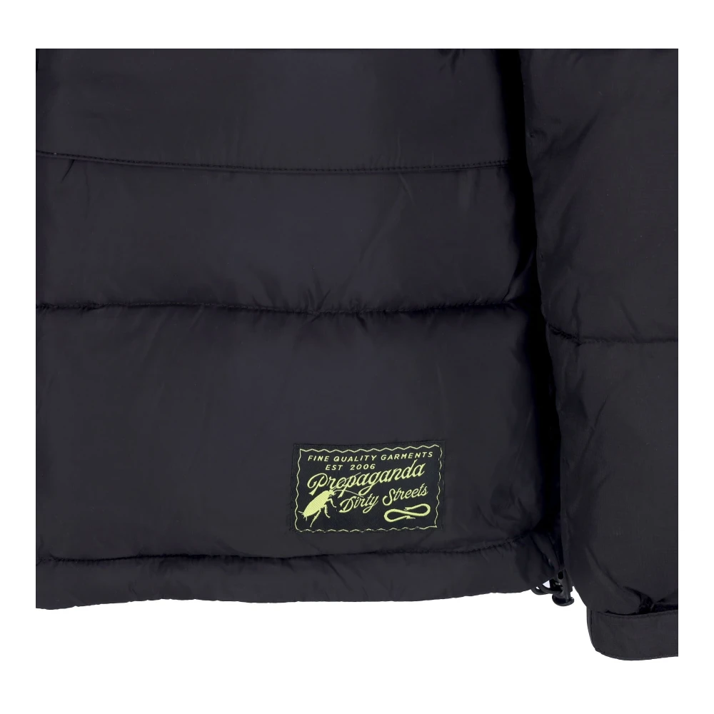 Propaganda Zwarte Puff Donsjas met Capuchon Black Heren