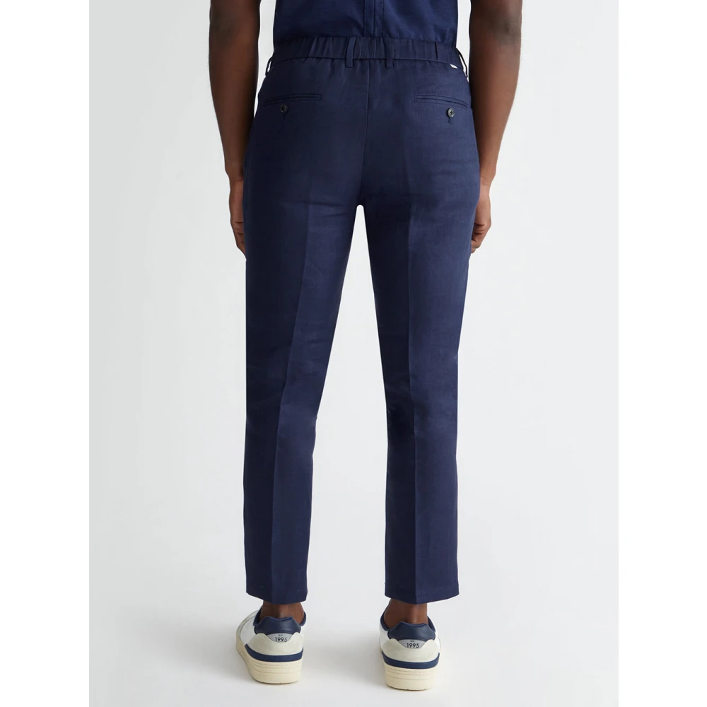Liu Jo Navy Blauwe Chino Broek Blue Heren