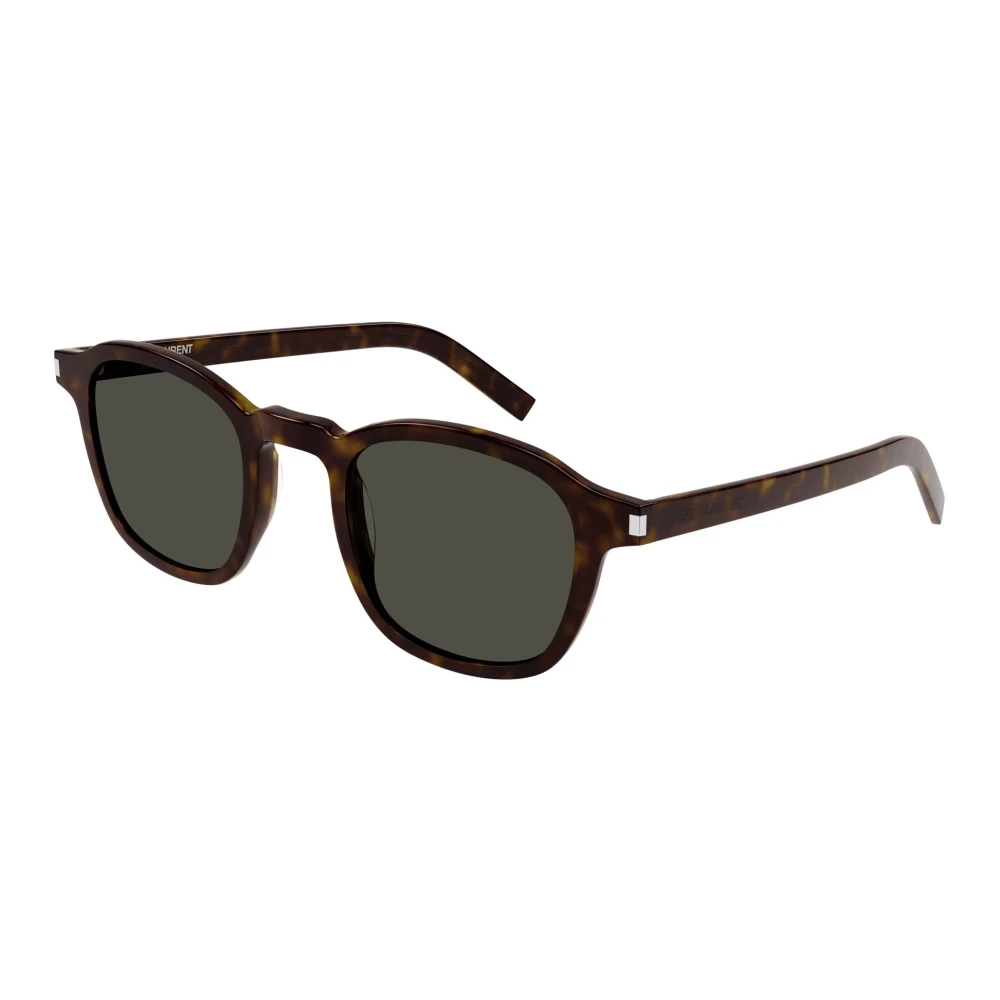 Saint Laurent Sl 549 Slim Sunglasses In Havana/Smoke - Male - Sunglasses - Brown - 47 Mm - Accessories
