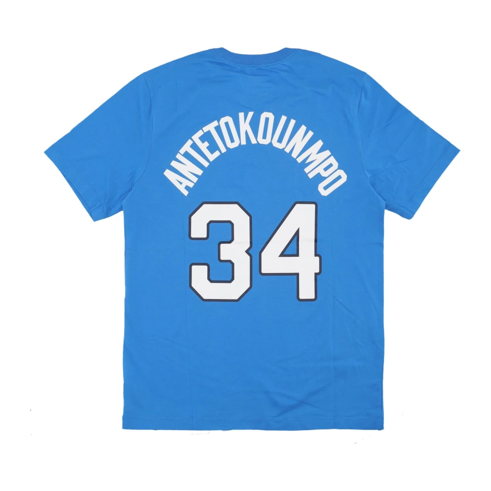 Nike Giannis Antetokounmpo Griekenland Basketbal Tee Blue Heren
