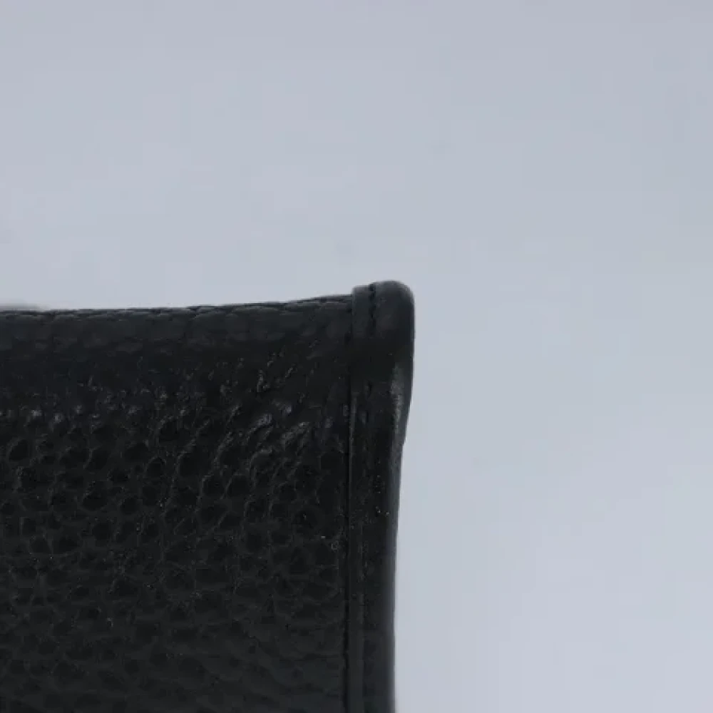 Dior Vintage Pre-owned Leather wallets Black Dames