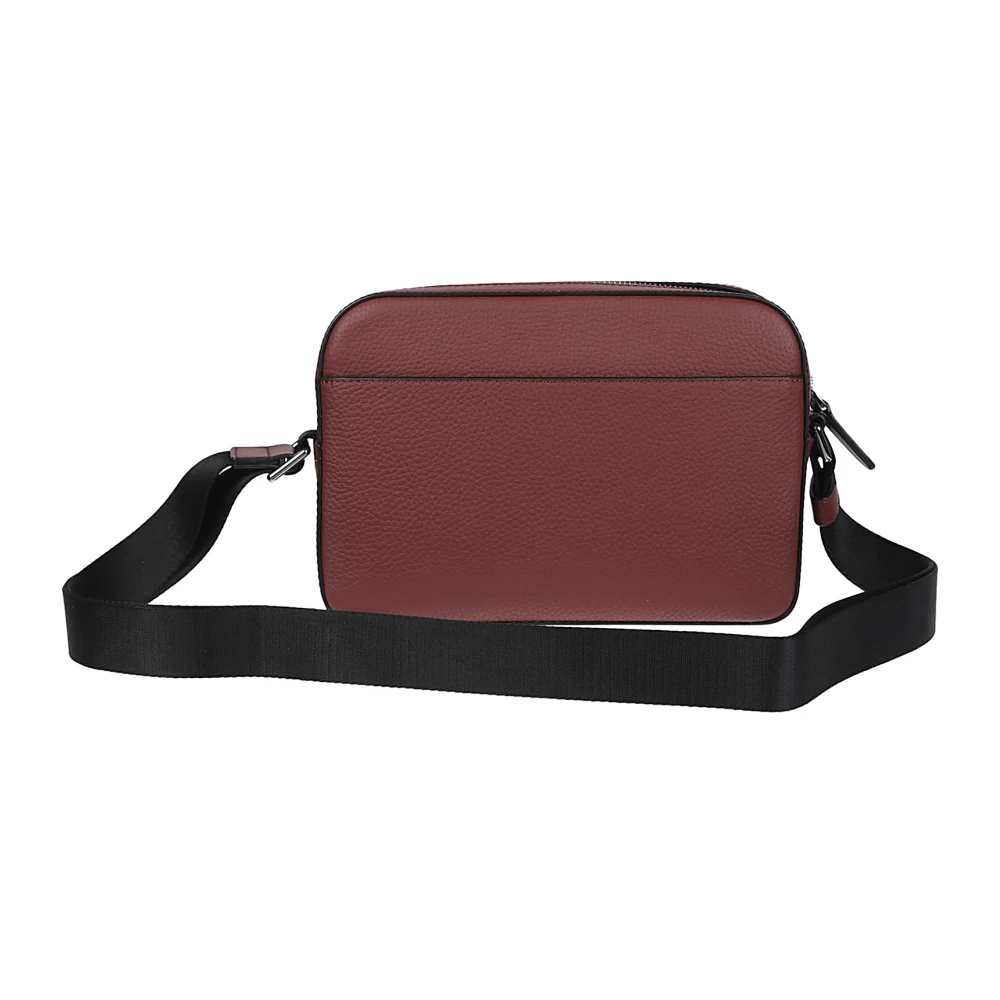 Michael Kors Hudson Schoudertas van Geperforeerd Leder Brown Heren