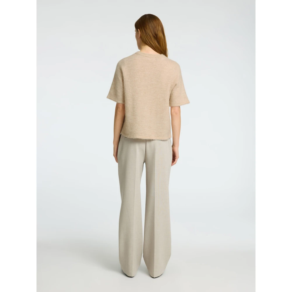 Selected Femme Birch Melange Knit Cardigan Beige Dames