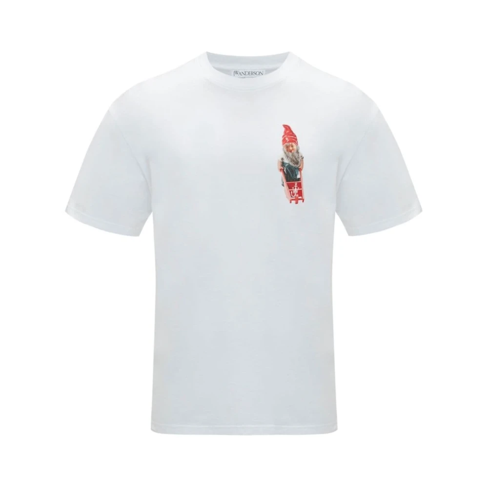 JW Anderson Katoenen T-shirt met Grafische Print White Heren