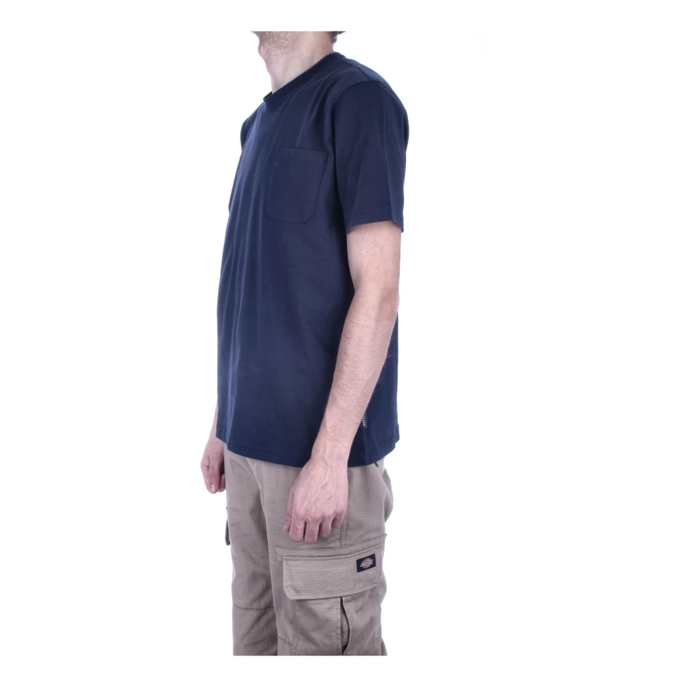 Aspesi Blauw Katoenen T-shirt met Voorzak Blue Heren