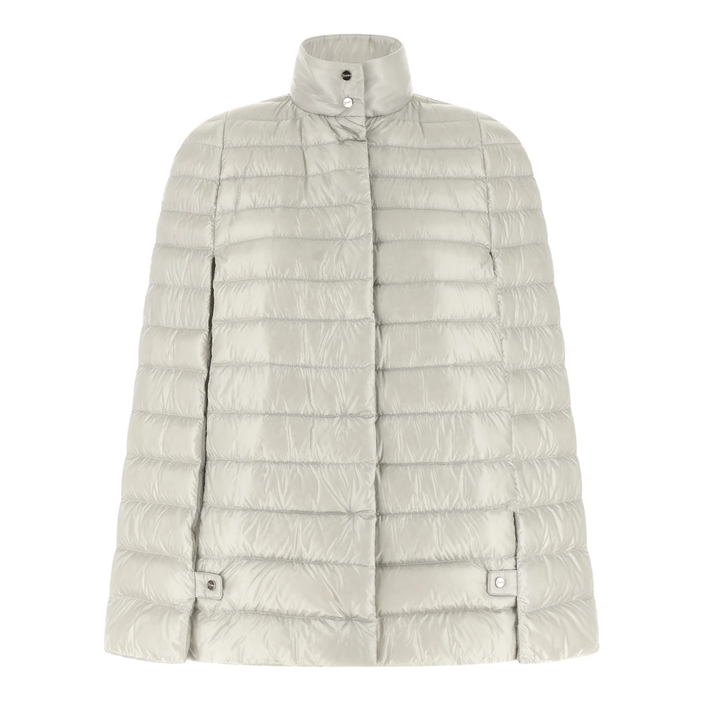 Herno Women's Gray Down Jackets, Xl, Quilted Jacket