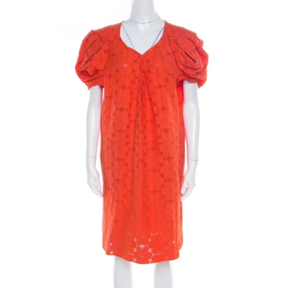 Marni Pre-owned Lace dresses Orange Dames