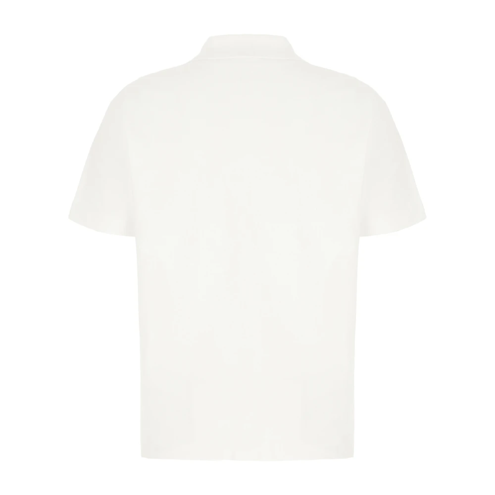 Maison Kitsuné Klassiek Poloshirt in Diverse Kleuren White Heren