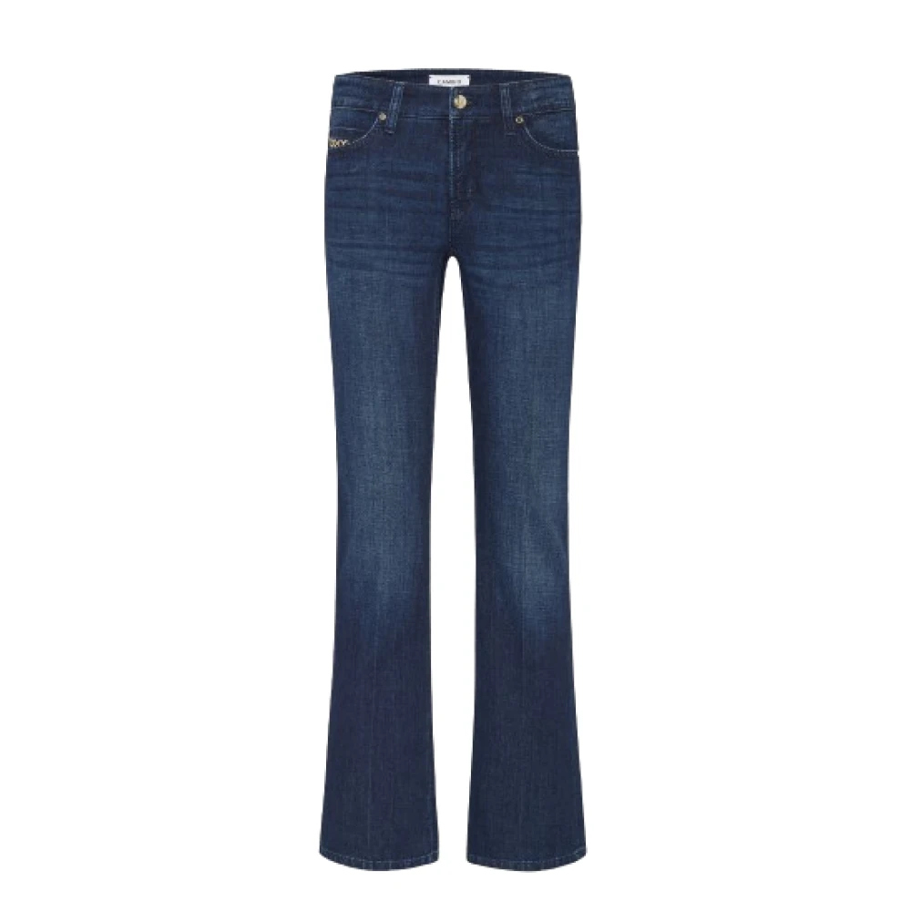 Cambio Flared Paris Jeans Blue, Dam