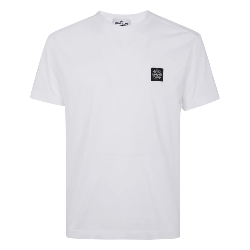 Stone Island Casual Katoenen T-shirt in Diverse Kleuren White Heren