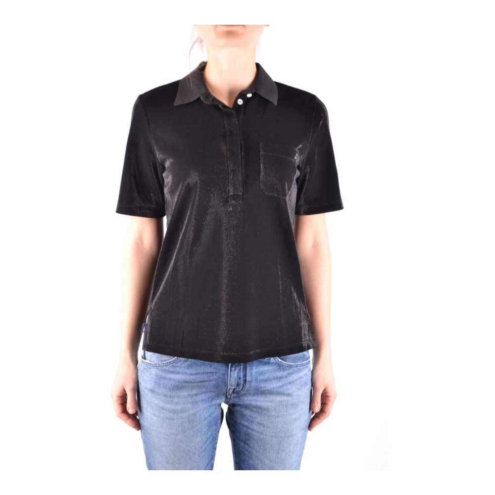 Jacob Cohën Women's Black Monochrome Polo Shirt