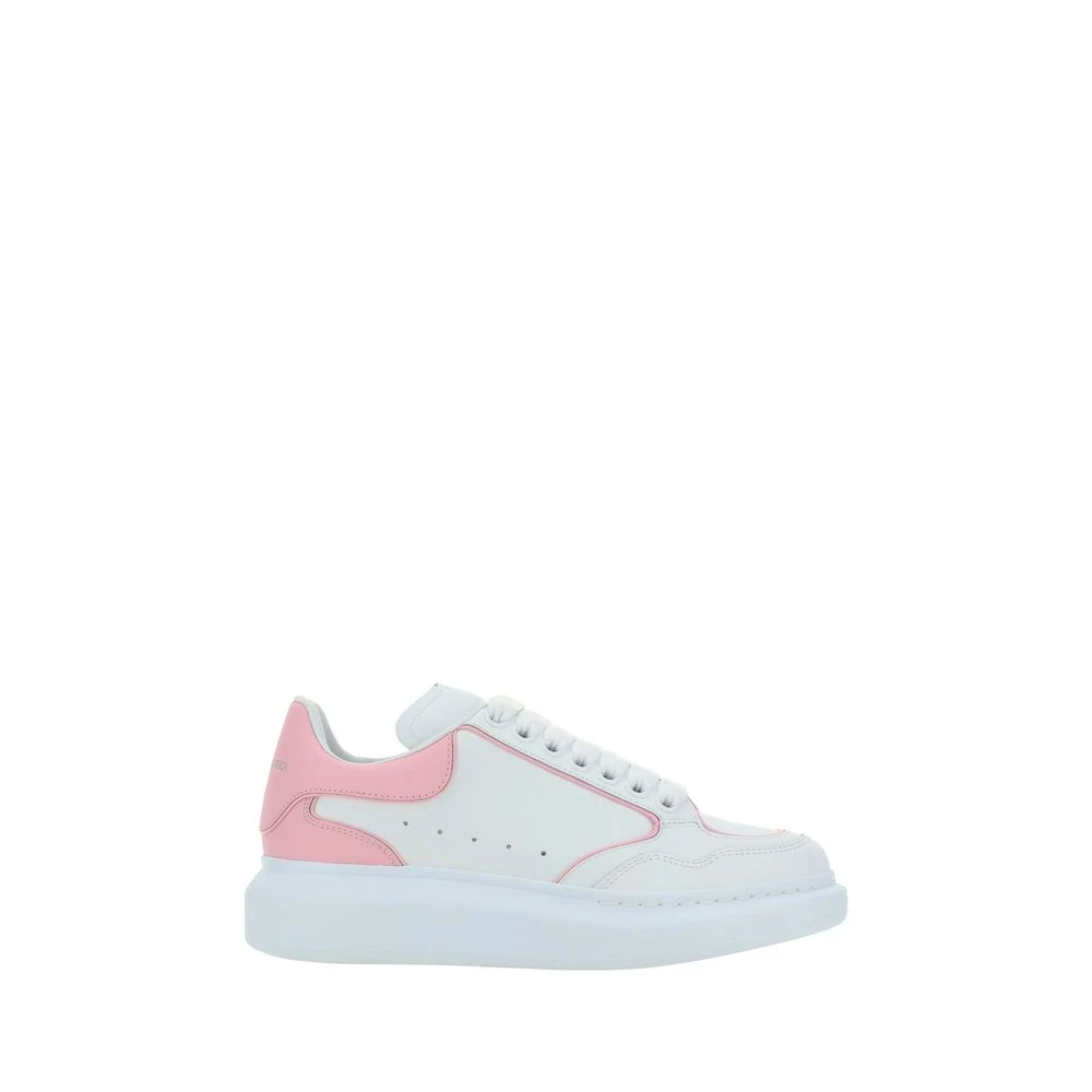 Alexander Mcqueen Women's White Sneakers, 2 Uk, Leather Trainers With Platform Sole
