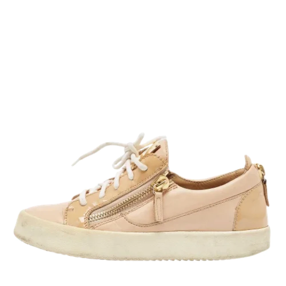 Giuseppe Zanotti Pre-owned Pre-owned Laeder sneakers Beige, Dam