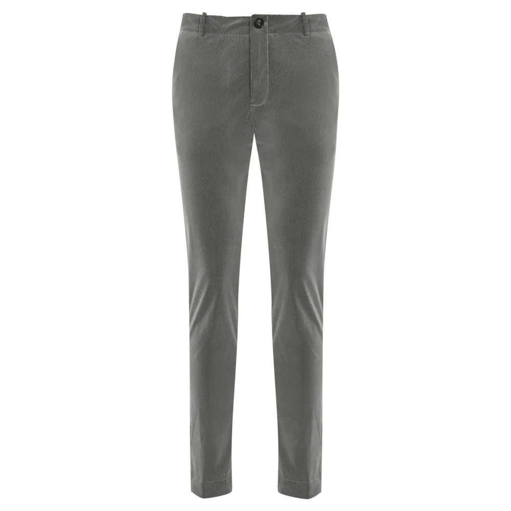 RRD Ribfluwelen Herenbroek Slim Fit Gray Heren