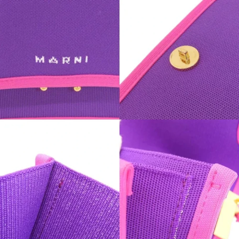 Marni Pre-owned Fabric shoulder-bags Purple Dames